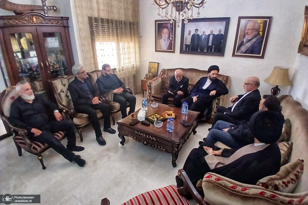 دیدار+سیدعلی+خمینی،+با+خانواده+شهید+سید+حسن+نصرالله