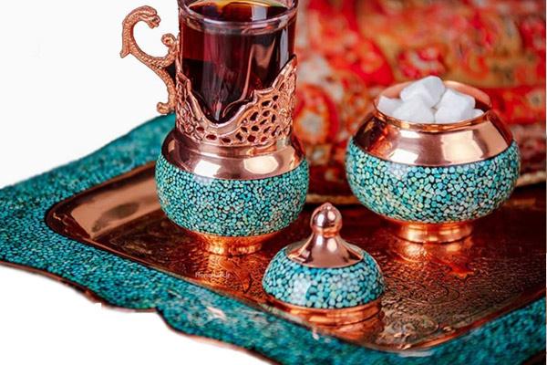 صنایع دستی فیروزه کوبی؛ بهترین کادو سالگرد ازدواج برای زن