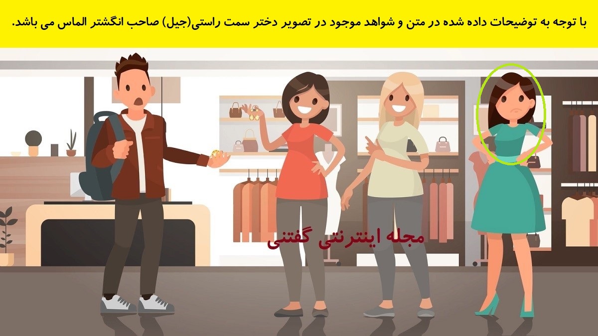 پاسخ-بازی-فکری-شناخت-صاحب-انگشتر-الماس-زردرنگ