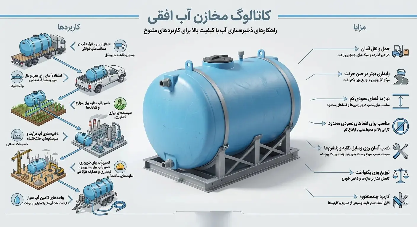 مخزن آب افقی