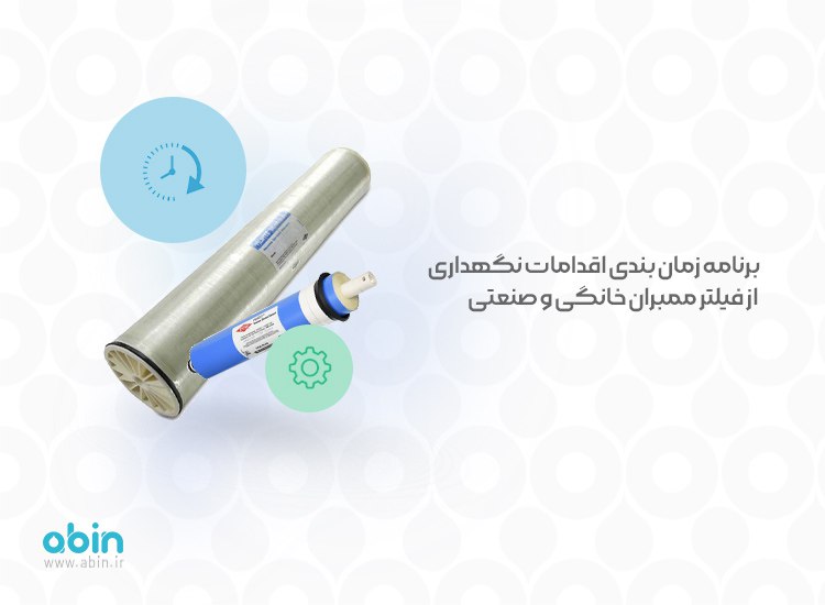 برنامه زمان بندی اقدامات نگهداری از فیلتر ممبران خانگی و صنعتی