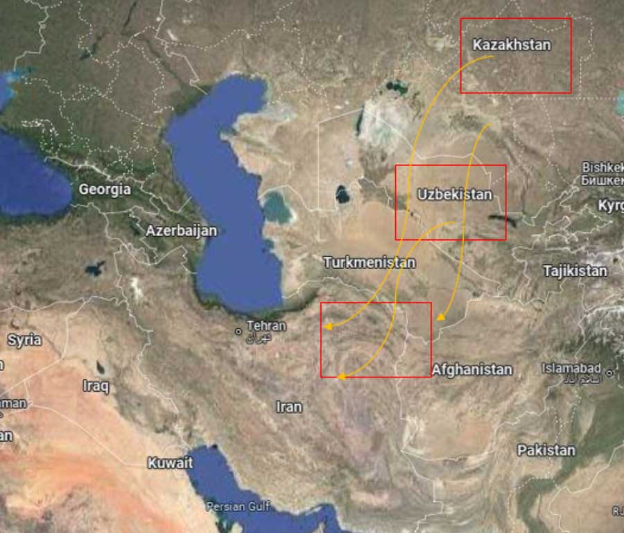 مسیر مهاجرت خاندان بیات - تصویر 2