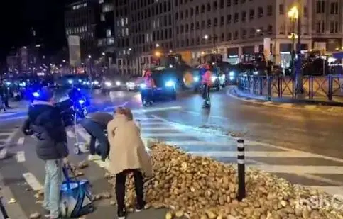 وضعیت باورنکردنی خیابان‌های بروکسل بلژیک/ ویدئو