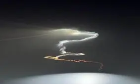 لحظه عبور موشک‌ها از فراز مسجدالاقصی/ویدیو
