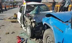 نیسان آبی، پراید را مچاله کرد