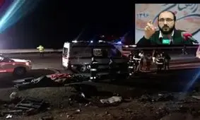 تصادف علی فروغی، مدیر شبکه 3 در آزادراه اصفهان ـ نطنز

