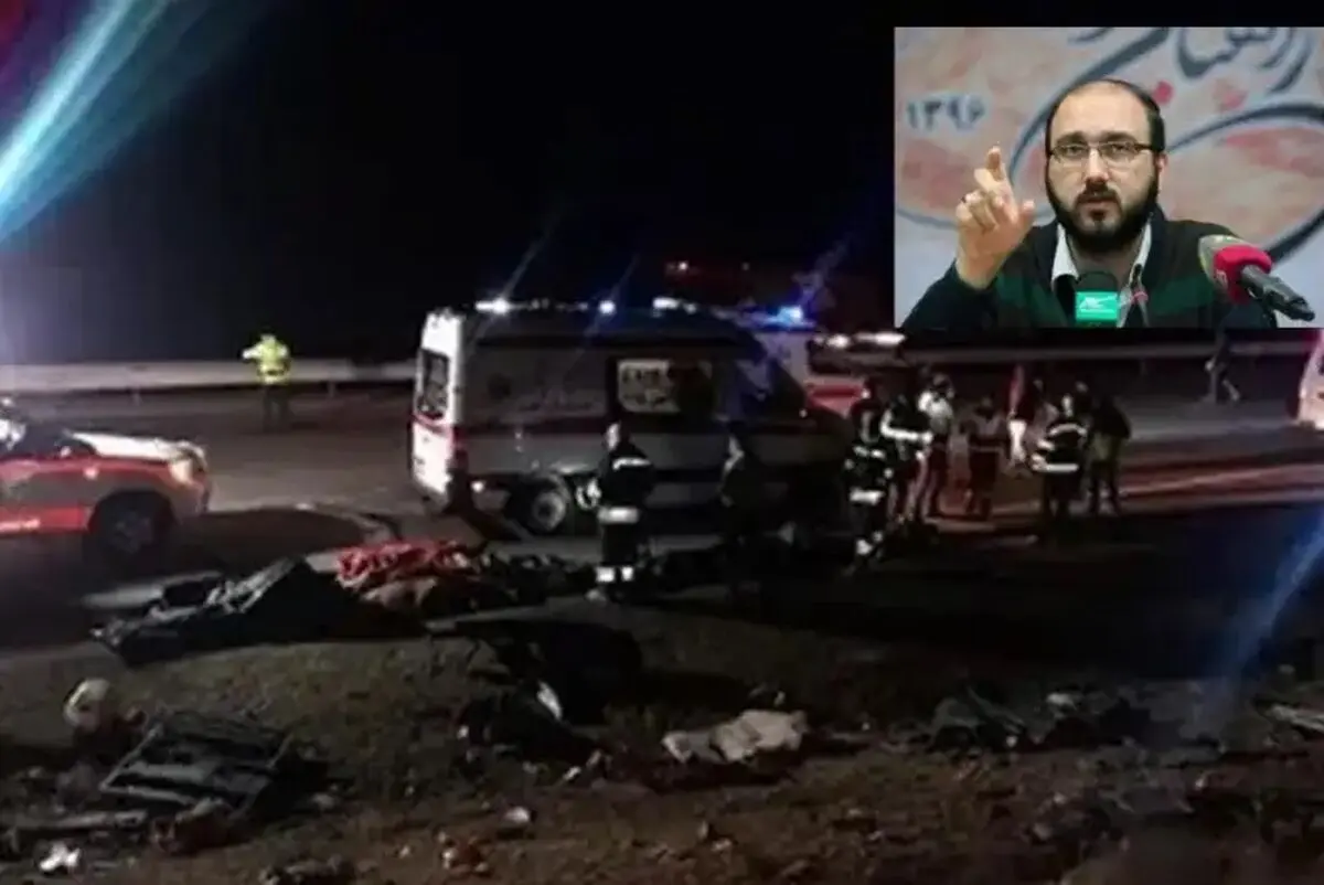 تصادف علی فروغی، مدیر شبکه 3 در آزادراه اصفهان ـ نطنز

