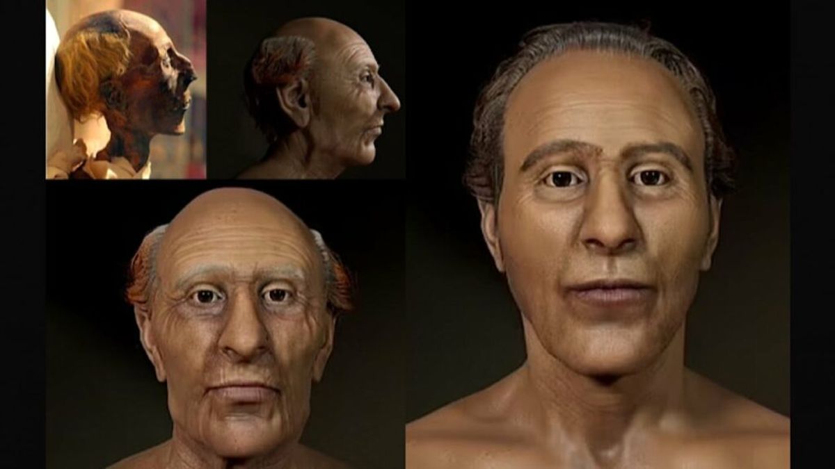 بازسازی سه‌بعدی چهره فرعون مصر پس از 3200 سال

