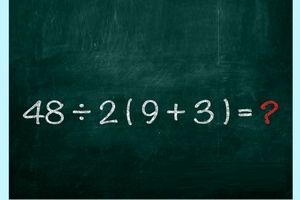 حاصل عبارت ریاضی 48÷2 (9+3)=؟ چند می شود؟