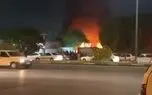 آتش‌سوزی در انبار ترابری سه‌راه جهانبار بندرعباس