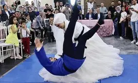 عروس خانم داماد را ناک اوت کرد و بله گفت!/ ویدئو