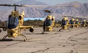 قدرت نمایی ده ها فروند بالگرد کبرا، ۲۰۶ و ۲۱۴ در مانور هوانیروز