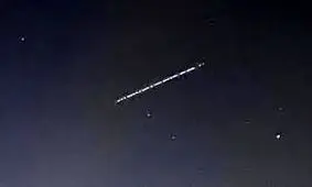 رویت شی نورانی ناشناس در آسمان قم