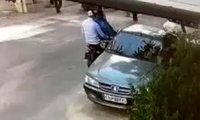 سرقت ضبط خودرو در ده ثانیه/ ویدئو