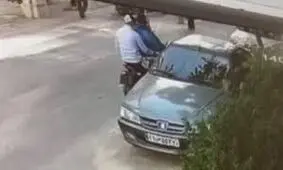 سرقت ضبط خودرو در ده ثانیه/ ویدئو