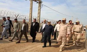 بازدید استاندار خوزستان از منطقه مرزی هورالعظیم/ پیگیری‌های بین‌المللی برای مهار آتش‌سوزی