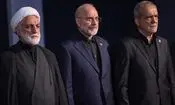 تصاویری از حضور سران قوا در مصلای تهران برای وداع با رهبر شهید و استقبال از مهمانان خارجی