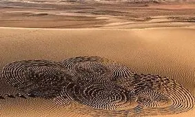 تجربه یلدای کویری در مثلث برمودای ایران/ عکس