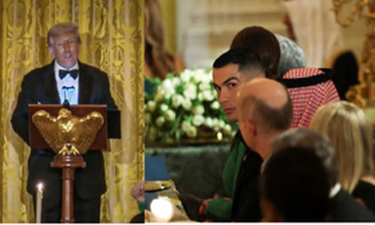 سلفی پربازدید کریستیانو رونالدو در کاخ سفید؛ با حضور ایلان ماسک، اینفانتینو و جورجینا 