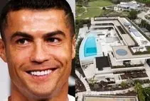 استخر شیشه‌ای روی بام، کف‌پوش طلایی در زیرزمین | نگاهی به ویلای تازه رونالدو در پرتغال
