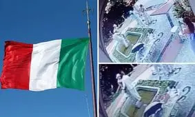 تخریب یک اثر باستانی در ایتالیا توسط اینفلوئنسرهای آلمانی برای عکس گرفتن