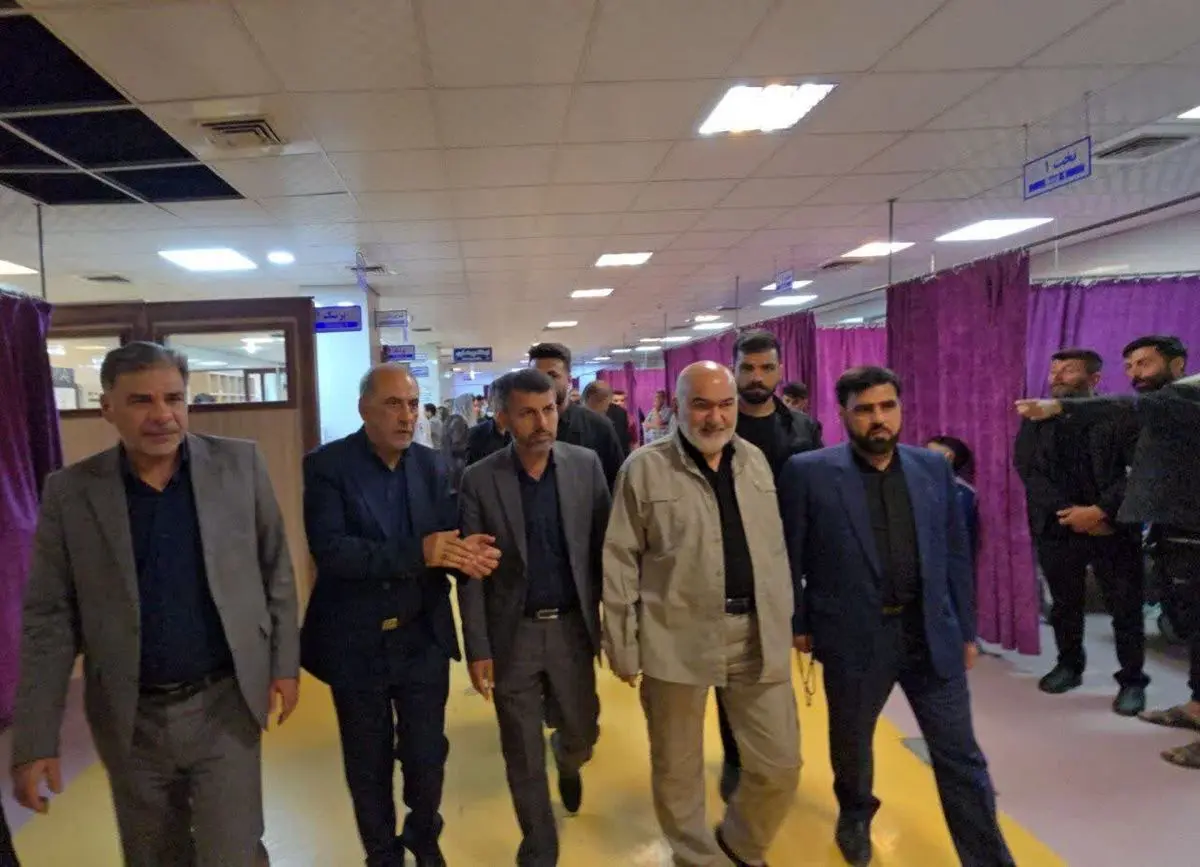 تاکید استاندار خوزستان بر پیگیری مستمر وضعیت مجروحان حملات دشمن
