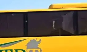 پرتاب سنگ به اتوبوس هواداران سپاهان در قزوین/ ویدئو

