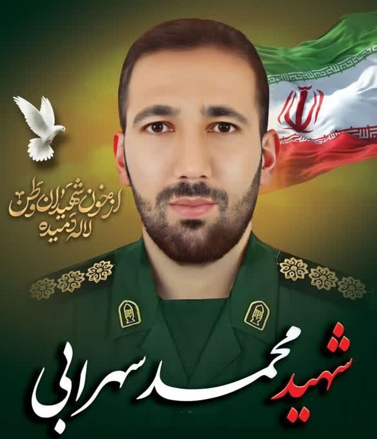 سرهنگ دوم پاسدار محمد سهرابی، جانباز جنگ ۱۲ روزه، به شهادت رسید