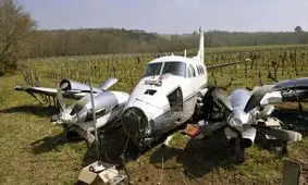 لحظه برخورد هواپیما با زمین در حادثه تگزاس/ ویدئو