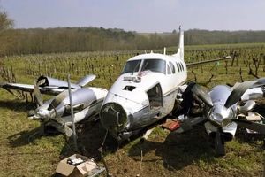 لحظه برخورد هواپیما با زمین در حادثه تگزاس/ ویدئو