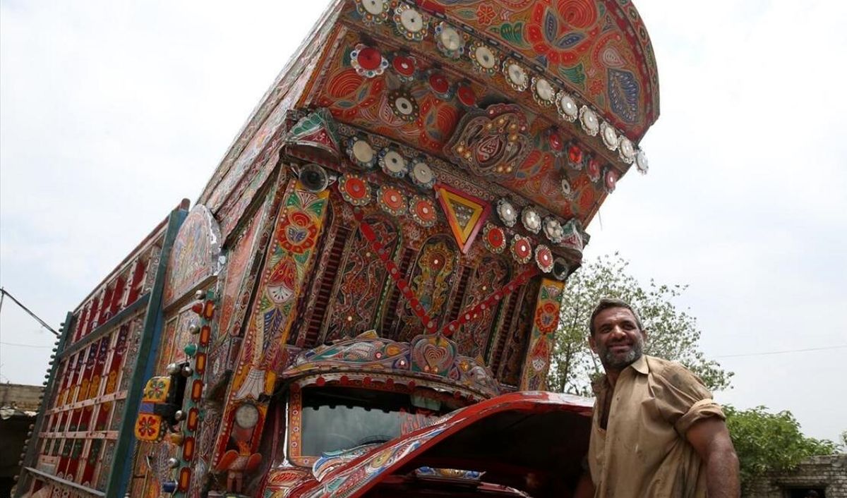 هنر «نقاشی کامیون» در پاکستان/ عکس
