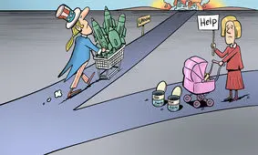 کمبود شیرخشک در ایالات متحده/ مادران آمریکایی اهمیت دارند یا کمک تسلیحاتی به اوکراین؟

