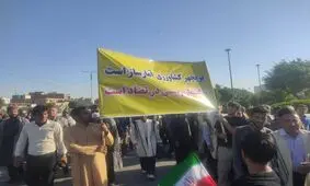 اعتراض کشاورزان خوزستانی به رئیس سازمان جهاد کشاورزی در حضور رئیسی

