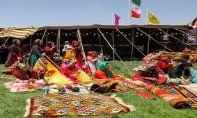 اسب سواری ضرغامی در جمع عشایر قشقایی