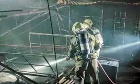 آتش سوزی باغ رستوران در فرحزاد تهران