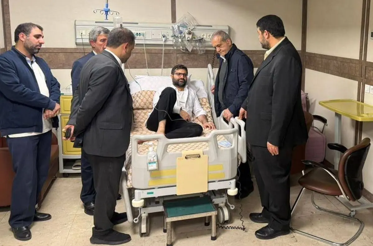 دختر معاون رئیس‌جمهور مرگ مغزی شد/ عیادت پزشکیان و قالیباف از سقاب اصفهانی/ ویدئو