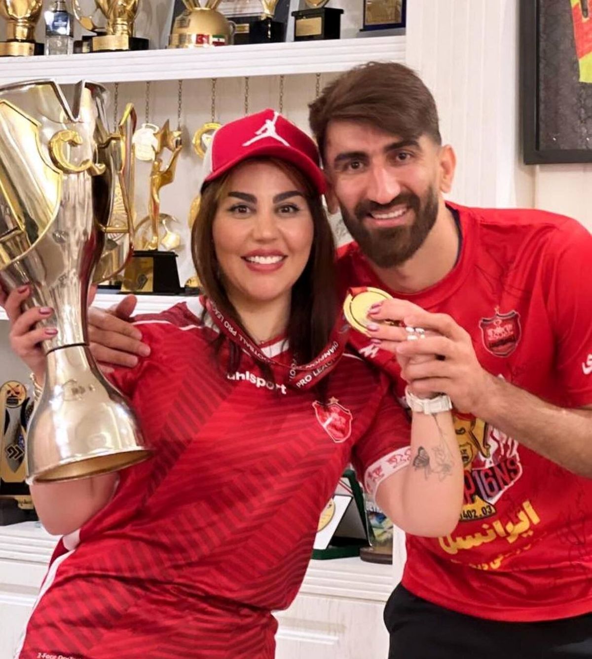 اقدام همسر بیرانوند که پرسپولیسیها را خوشحال کرد