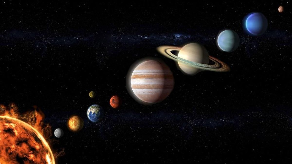 ماه و 5 سیاره را به ترتیب موقعیت در منظومه شمسی سوم تیرماه یک جا ببینید