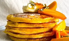 طرز تهیه پنکیک خرمالو
