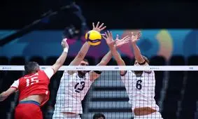 برد والیبال ایران مقابل بحرین با شوک از فوت صابر کاظمی