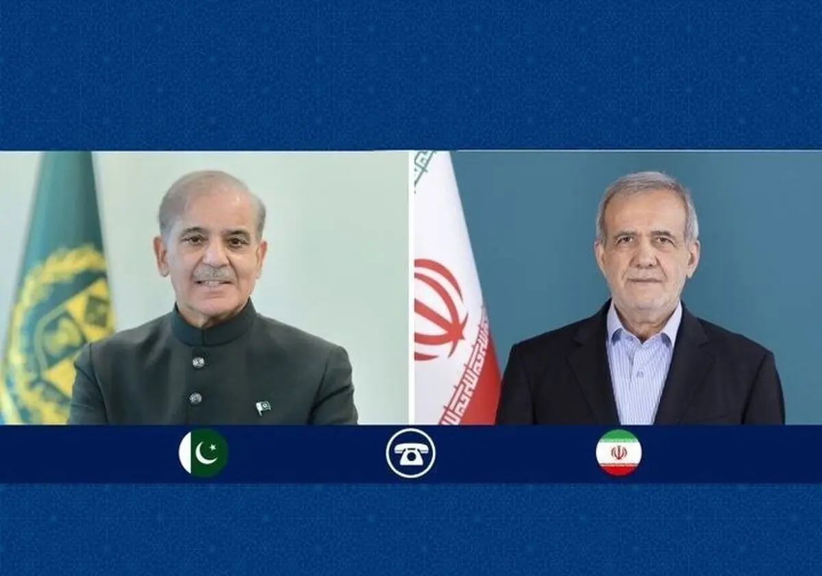 گفتگوی تلفنی پزشکیان و شهباز شریف/ تاکید شهباز شریف بر آمادگی پاکستان را برای ادامه ایفای نقش خود به عنوان میانجی توافق صلح