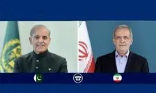گفتگوی تلفنی پزشکیان و شهباز شریف/ تاکید شهباز شریف بر آمادگی پاکستان را برای ادامه ایفای نقش خود به عنوان میانجی توافق صلح
