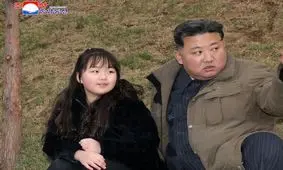 آزمایش موشک بالستیک کره شمالی با حضور کیم و دخترش
