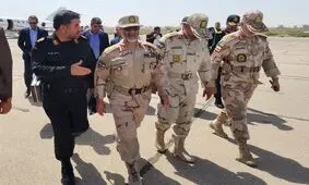 سفر ۲ فرمانده ارشد نظامی ایران به ‌سیستان‌ و بلوچستان‌/ ویدئو

