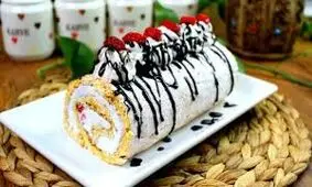طرز تهیه رولت خامه ای خانگی/ ویدئو