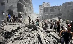 ۲ زخمی در حمله پهپاد اسرائیلی به محل آواربرداری در مرکز نوار غزه

