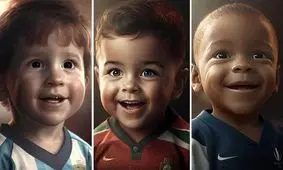 کودکی بازیکنان سرشناس فوتبال 