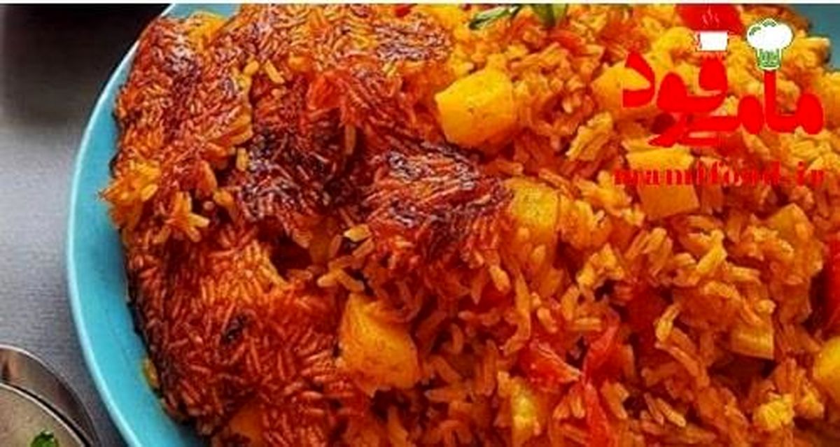 طرز تهیه کته گوجه با مرغ