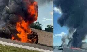 سقوط هواپیما در «فلوریدا»ی آمریکا با ۲ کشته/ ویدئو