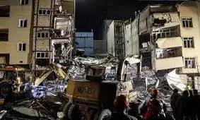 لحظه ریزش ساختمان ۱۰ واحدی نسیم شهر / ویدئو